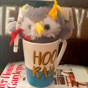 Owl Plush With Coffee Mug